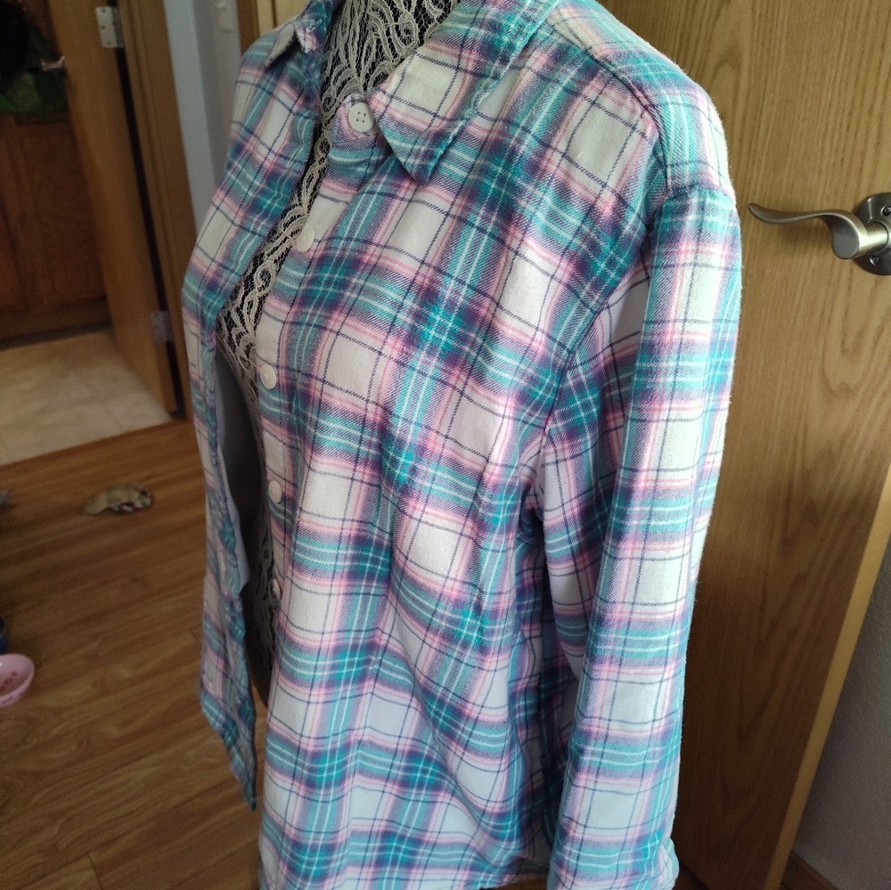 Riders By Lee Pink Flannel - image 3